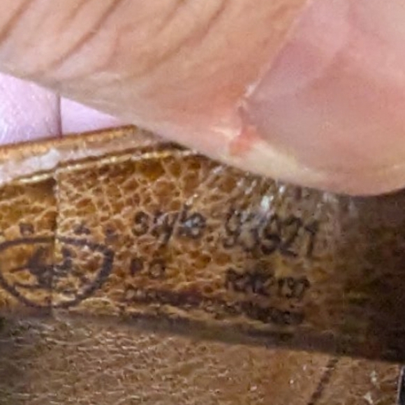 Ariat Womens Tan Leather Camel Slip-On Clogs Size 7.5B - Picture 13 of 13